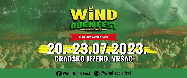 Wind Rock Fest od 20. do 22 jula na Vršačkom jezeru