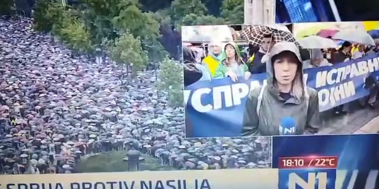 N1 progovorio istinu: Organizatori protesta članovi „prozapadnih opozicionih partija“ (VIDEO)