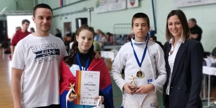 Vrščanin Petar Stojkov vodeći evropski mačevalac u konkurenciji do 14 godina
