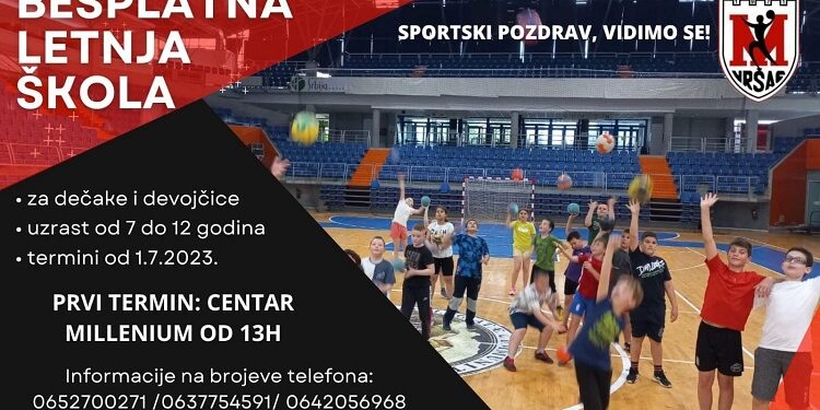 Besplatna letnja škola rukometa u Vršcu od 1. jula