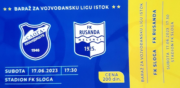 FK Sloga Plandište: Nestvarno interesovanje gledalaca za baraž!