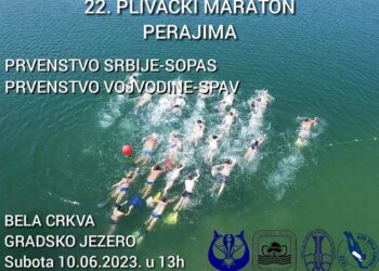Plivački maraton perajima u Beloj Crkvi