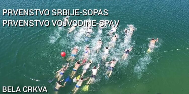 Plivački maraton perajima u Beloj Crkvi