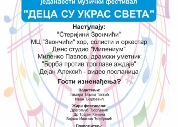 Muzički festival „Deca su ukras sveta“ 16. juna u Vršcu