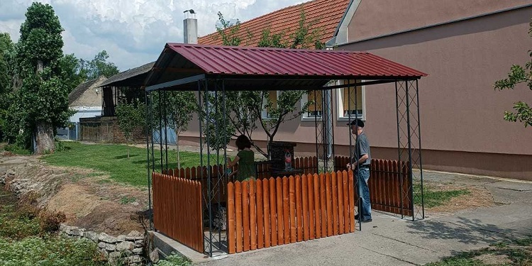 Mesna zajednica Alibunar i Var-Max Metal izgradili novi senik u Nemanjinoj