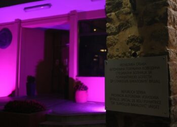 SBPB u Vršcu ljubičastim osvetljenjem dala podršku osobama sa Alchajmerovom bolešću