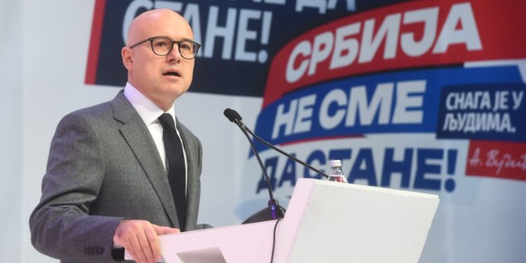Predsednik SNS Miloš Vučević 7. decembra u Vršcu na druženju sa Naprednjacima