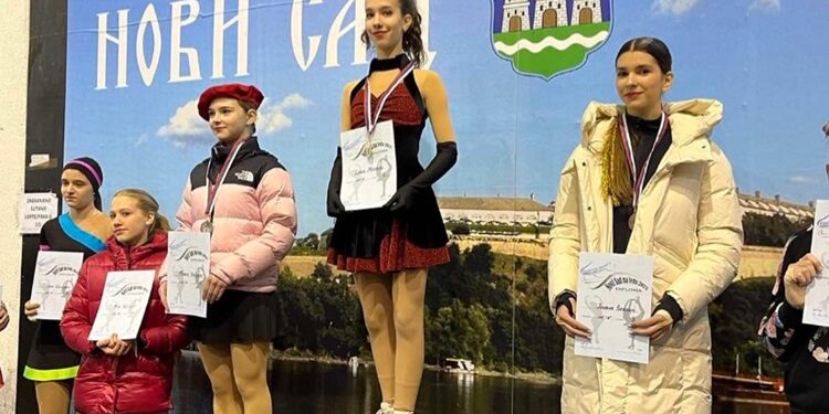 Treće mesto za Vrščanku Jovanu Sekulić na takmičenju u umetničkom klizanju „Novi Sad na ledu“