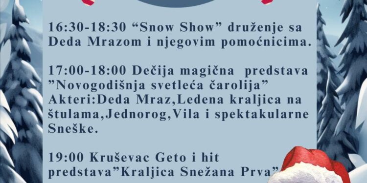 Zimska magija „Snow Show“ i Kruševac geto u Alibunaru