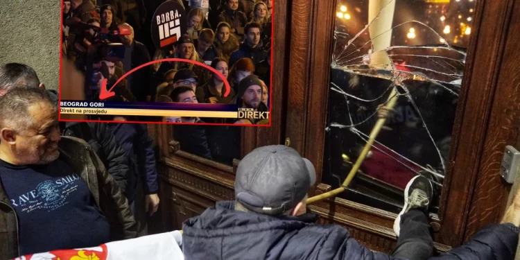 Slave što ,,Beograd gori”: Hrvati u transu zbog nasilja Đilasove NATO opozicije (FOTO)