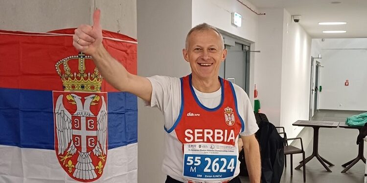 Vršački atletičar Zoran Ilinčić učestvovao na Prvenstvu Evrope za veterane