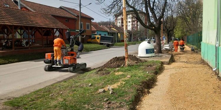 Apel građanima za strpljenje: Uređuje se trotoar pored Hemijsko-medicinske škole