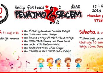 Vršački dečiji festival „Raspevano srce“ ove godine proslavlja 30. rođendan
