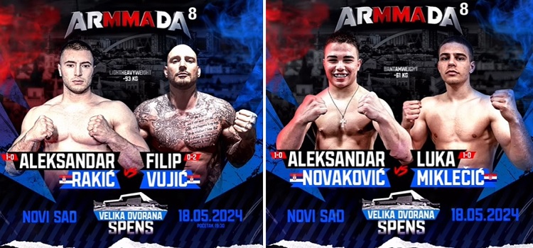 Trojica Vrščana na profi MMA spektaklu Armmada 8 u Novom Sadu