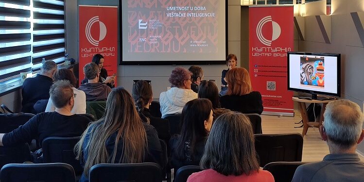 Održano predavanje „Umetnost u doba veštačke inteligencije“ dr Jelene Guga i Jelene Novaković