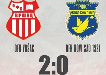 Vrščani sa igračem manje do pobede: OFK Vršac – RFK Novi Sad 2:0 (2:0)