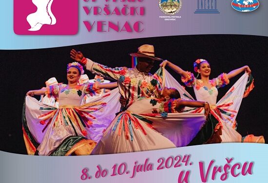 Jubilarni 25. Međunarodni festival folklora „Vršački venac“ od 7. do 10. jula