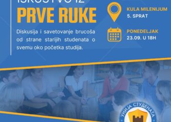Unija studenata i Dom omladine Vršca: Iskustvo uz prve ruke – sesija za brucoše
