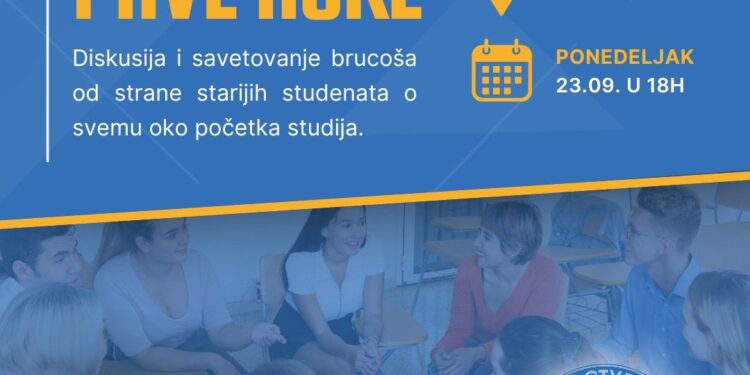 Unija studenata i Dom omladine Vršca: Iskustvo uz prve ruke – sesija za brucoše