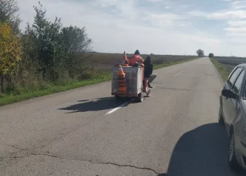 Plandište: Nastavak radova na obeležavanju putne infrastrukture