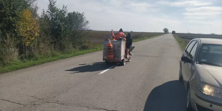Plandište: Nastavak radova na obeležavanju putne infrastrukture