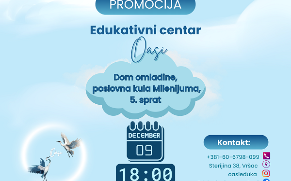 Promocija za mlade edukativnog centra OASI u DOV-u