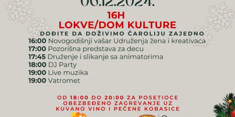 Novogodišnji vašar u Lokvama 6. decembra