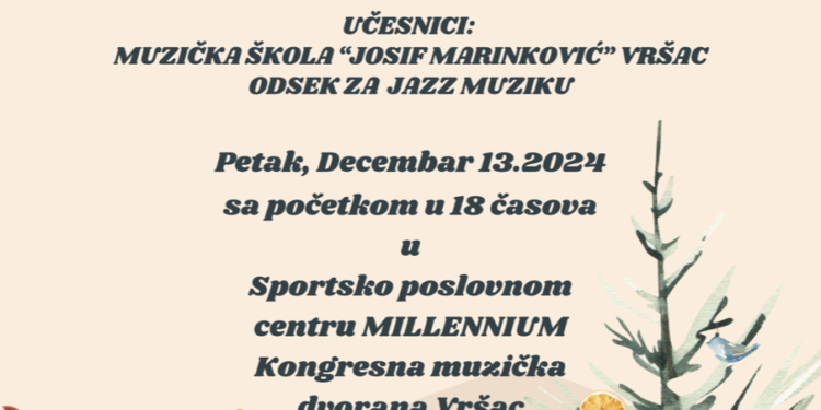 Božićni koncert Češke besede 13. decembra