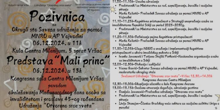Međunarodni dan OSI: Predstava „Mali princ“ udruženja Otvoreno srce sveta