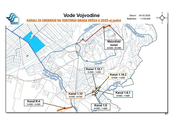 Potpisan ugovor za uređenje kanalske mreže na teritoriji Grada Vršca za 2025.