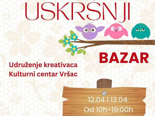 Uskršnji bazar i LIVE ART performans 12. i 13. aprila