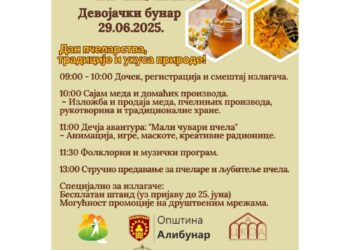 Sabor pčelara – praznik meda, tradicije i zajedništva 29. juna na Devojačkom bunaru