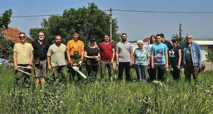 Vršački Pokret gorana orezivao jasenove na Središtanskom putu