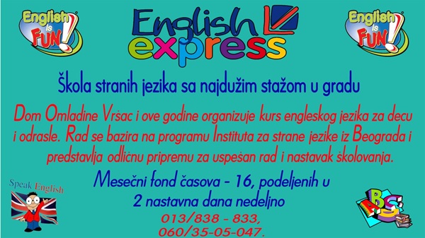 Škola engleskog u Domu omladine Vršca