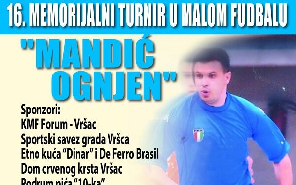 KMF „Forum“: 16. Memorijalni turnir „Mandić Ognjen“ počinje 15. avgusta