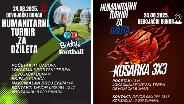 Sportski savez opštine Alibunar poziva na humanitarne turnire