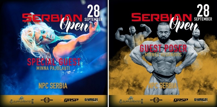Serbia Open NPC show podržavaju Minna Pajulahti i Mirnes Husanović
