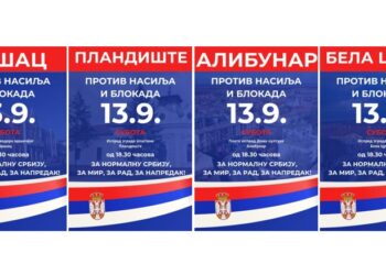 Za normalnu Srbiju: Vršac, Plandište, Alibunar i Bela Crkva 13.9. ustaju protiv blokada!