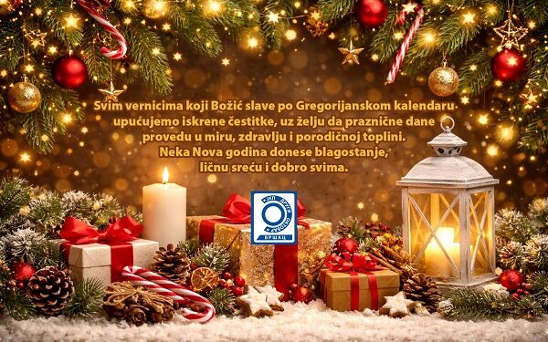 JKP Drugi oktobar čestitao Božić po Gregorijanskom kalendaru