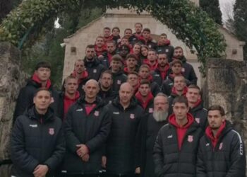 Vršački fudbaleri posetili manastir Žitomislić u Hercegovini