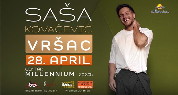 Koncert Saše Kovačevića u Vršcu 28. aprila