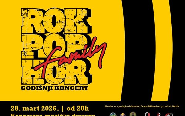 KC Vršac: Koncert rok pop hora „Family“ 28. marta