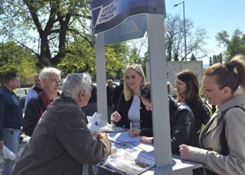 OO SNS Bela Crkva organizovao štandove na više lokacija