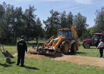 DJUP „Belocrkvanska jezera“ priprema terene za atletsko takmičenje na stadionu