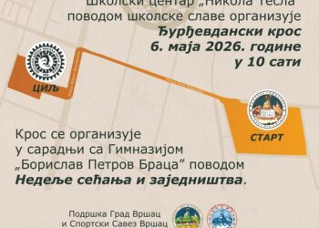 Đurđevdanski kros povodom obeležavanja školske slave ŠC „Nikola Tesla“