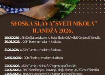TOOA: Tradicionalna seoska slava „Sveti Nikola“ u Ilandži od 20. do 24. maja