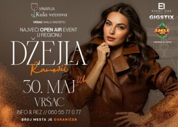 Koncert Džejle Ramović 30. maja u Vršcu