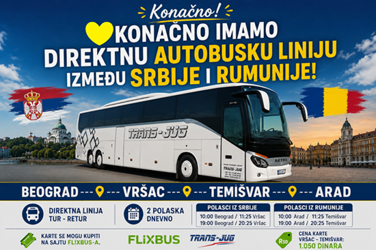 Vest koja je odjeknula: Uspostavlja se autobuska linija Vršac – Temišvar