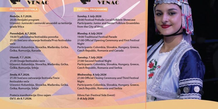 KC Vršac: Program 27. MFF „Vršački venac“