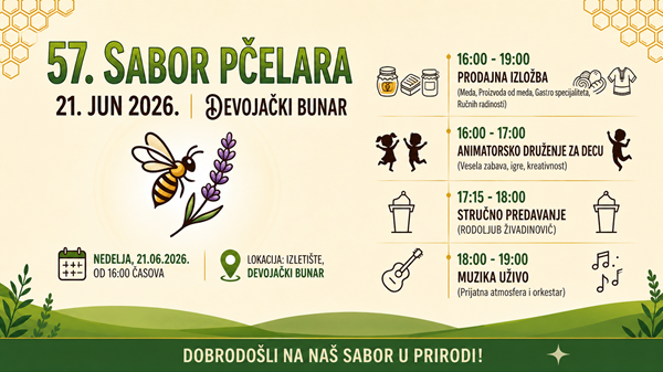 Sabor pčelara u Devojačkom Bunaru okuplja ljubitelje prirode i tradicionalnih proizvoda